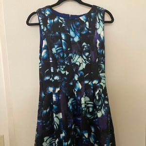 Vince Camuto Scoop Neck Floral Printed Dress